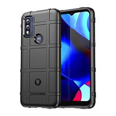 Silikon Hülle Handyhülle Ultra Dünn Flexible Schutzhülle 360 Grad Ganzkörper Tasche für Motorola Moto G Pure Schwarz