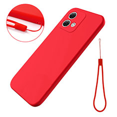 Silikon Hülle Handyhülle Ultra Dünn Flexible Schutzhülle 360 Grad Ganzkörper Tasche für Motorola Moto G84 5G Rot