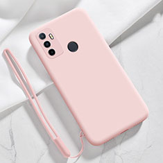 Silikon Hülle Handyhülle Ultra Dünn Flexible Schutzhülle 360 Grad Ganzkörper Tasche für Oppo A11s Rosa