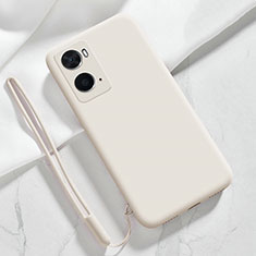 Silikon Hülle Handyhülle Ultra Dünn Flexible Schutzhülle 360 Grad Ganzkörper Tasche für Oppo A36 Weiß