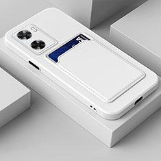 Silikon Hülle Handyhülle Ultra Dünn Flexible Schutzhülle 360 Grad Ganzkörper Tasche für Oppo A57 4G Weiß