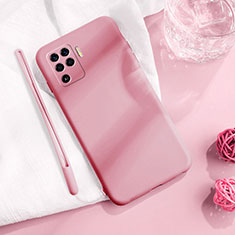 Silikon Hülle Handyhülle Ultra Dünn Flexible Schutzhülle 360 Grad Ganzkörper Tasche für Oppo A94 4G Rosa