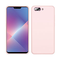 Silikon Hülle Handyhülle Ultra Dünn Flexible Schutzhülle 360 Grad Ganzkörper Tasche für Oppo AX5 Rosa