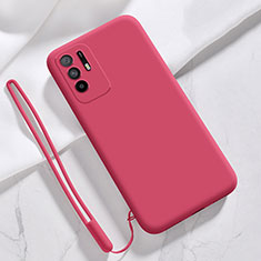 Silikon Hülle Handyhülle Ultra Dünn Flexible Schutzhülle 360 Grad Ganzkörper Tasche für Oppo F19 Pro+ Plus 5G Rot