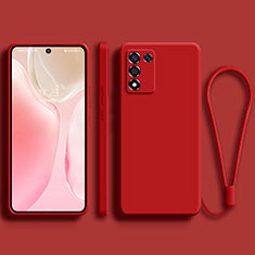 Silikon Hülle Handyhülle Ultra Dünn Flexible Schutzhülle 360 Grad Ganzkörper Tasche für Oppo K9S 5G Rot