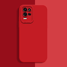 Silikon Hülle Handyhülle Ultra Dünn Flexible Schutzhülle 360 Grad Ganzkörper Tasche für Oppo K9X 5G Rot