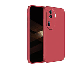 Silikon Hülle Handyhülle Ultra Dünn Flexible Schutzhülle 360 Grad Ganzkörper Tasche für Oppo Reno11 Pro 5G Rot