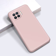 Silikon Hülle Handyhülle Ultra Dünn Flexible Schutzhülle 360 Grad Ganzkörper Tasche für Oppo Reno4 F Rosa