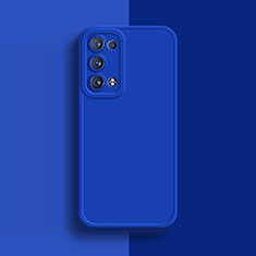 Silikon Hülle Handyhülle Ultra Dünn Flexible Schutzhülle 360 Grad Ganzkörper Tasche für Oppo Reno6 Pro+ Plus 5G Blau