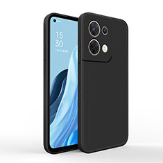 Silikon Hülle Handyhülle Ultra Dünn Flexible Schutzhülle 360 Grad Ganzkörper Tasche für Oppo Reno9 Pro 5G Schwarz