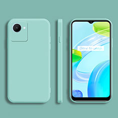 Silikon Hülle Handyhülle Ultra Dünn Flexible Schutzhülle 360 Grad Ganzkörper Tasche für Realme C30 Cyan