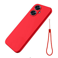 Silikon Hülle Handyhülle Ultra Dünn Flexible Schutzhülle 360 Grad Ganzkörper Tasche für Realme Narzo N55 Rot