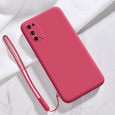 Silikon Hülle Handyhülle Ultra Dünn Flexible Schutzhülle 360 Grad Ganzkörper Tasche für Realme X7 Pro 5G Fuchsie