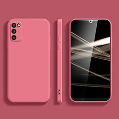 Silikon Hülle Handyhülle Ultra Dünn Flexible Schutzhülle 360 Grad Ganzkörper Tasche für Samsung Galaxy A03s Pink