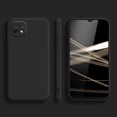 Silikon Hülle Handyhülle Ultra Dünn Flexible Schutzhülle 360 Grad Ganzkörper Tasche für Samsung Galaxy A22 5G Schwarz