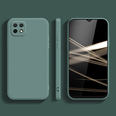 Silikon Hülle Handyhülle Ultra Dünn Flexible Schutzhülle 360 Grad Ganzkörper Tasche für Samsung Galaxy A22s 5G Nachtgrün
