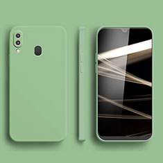 Silikon Hülle Handyhülle Ultra Dünn Flexible Schutzhülle 360 Grad Ganzkörper Tasche für Samsung Galaxy A30 Grün
