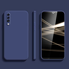 Silikon Hülle Handyhülle Ultra Dünn Flexible Schutzhülle 360 Grad Ganzkörper Tasche für Samsung Galaxy A50 Blau