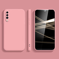 Silikon Hülle Handyhülle Ultra Dünn Flexible Schutzhülle 360 Grad Ganzkörper Tasche für Samsung Galaxy A50 Rosa