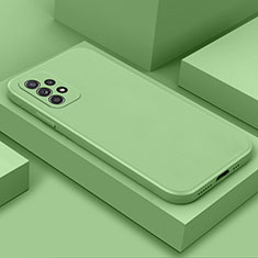 Silikon Hülle Handyhülle Ultra Dünn Flexible Schutzhülle 360 Grad Ganzkörper Tasche für Samsung Galaxy A52 4G Minzgrün