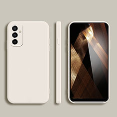 Silikon Hülle Handyhülle Ultra Dünn Flexible Schutzhülle 360 Grad Ganzkörper Tasche für Samsung Galaxy A82 5G Weiß
