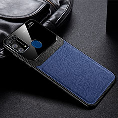 Silikon Hülle Handyhülle Ultra Dünn Flexible Schutzhülle 360 Grad Ganzkörper Tasche für Samsung Galaxy M31 Blau