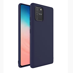 Silikon Hülle Handyhülle Ultra Dünn Flexible Schutzhülle 360 Grad Ganzkörper Tasche für Samsung Galaxy S10 Lite Blau