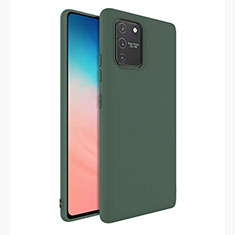 Silikon Hülle Handyhülle Ultra Dünn Flexible Schutzhülle 360 Grad Ganzkörper Tasche für Samsung Galaxy S10 Lite Grün