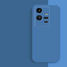 Silikon Hülle Handyhülle Ultra Dünn Flexible Schutzhülle 360 Grad Ganzkörper Tasche für Vivo iQOO 11 5G Blau