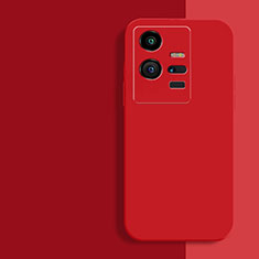 Silikon Hülle Handyhülle Ultra Dünn Flexible Schutzhülle 360 Grad Ganzkörper Tasche für Vivo iQOO 11 5G Rot