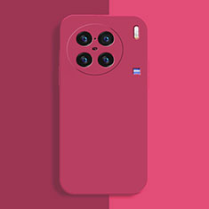 Silikon Hülle Handyhülle Ultra Dünn Flexible Schutzhülle 360 Grad Ganzkörper Tasche für Vivo X90 5G Pink
