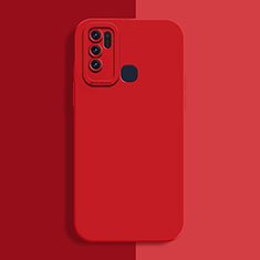 Silikon Hülle Handyhülle Ultra Dünn Flexible Schutzhülle 360 Grad Ganzkörper Tasche für Vivo Y50 Rot