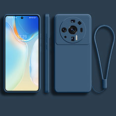 Silikon Hülle Handyhülle Ultra Dünn Flexible Schutzhülle 360 Grad Ganzkörper Tasche für Xiaomi Mi 12 Ultra 5G Blau