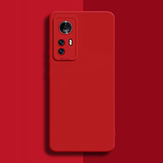 Silikon Hülle Handyhülle Ultra Dünn Flexible Schutzhülle 360 Grad Ganzkörper Tasche für Xiaomi Mi 12S Pro 5G Rot