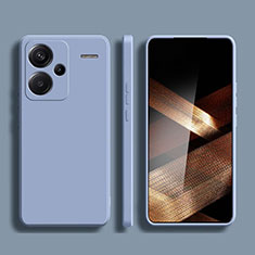 Silikon Hülle Handyhülle Ultra Dünn Flexible Schutzhülle 360 Grad Ganzkörper Tasche für Xiaomi Redmi Note 13 Pro+ Plus 5G Lavendel Grau
