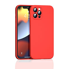 Silikon Hülle Handyhülle Ultra Dünn Flexible Schutzhülle 360 Grad Ganzkörper Tasche G01 für Apple iPhone 13 Pro Rot