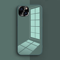 Silikon Hülle Handyhülle Ultra Dünn Flexible Schutzhülle 360 Grad Ganzkörper Tasche G01 für Apple iPhone 14 Plus Grün