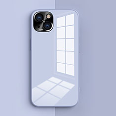 Silikon Hülle Handyhülle Ultra Dünn Flexible Schutzhülle 360 Grad Ganzkörper Tasche G01 für Apple iPhone 14 Plus Hellblau