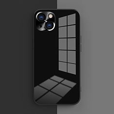 Silikon Hülle Handyhülle Ultra Dünn Flexible Schutzhülle 360 Grad Ganzkörper Tasche G01 für Apple iPhone 14 Plus Schwarz