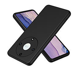 Silikon Hülle Handyhülle Ultra Dünn Flexible Schutzhülle 360 Grad Ganzkörper Tasche H01P für Huawei Honor X9a 5G Schwarz
