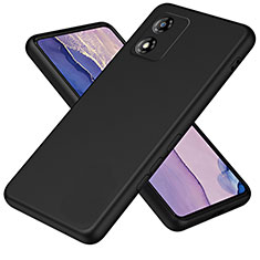 Silikon Hülle Handyhülle Ultra Dünn Flexible Schutzhülle 360 Grad Ganzkörper Tasche H01P für Motorola Moto E13 Schwarz