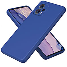 Silikon Hülle Handyhülle Ultra Dünn Flexible Schutzhülle 360 Grad Ganzkörper Tasche H01P für Motorola Moto G13 Blau