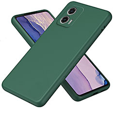 Silikon Hülle Handyhülle Ultra Dünn Flexible Schutzhülle 360 Grad Ganzkörper Tasche H01P für Motorola Moto G73 5G Grün