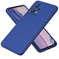 Silikon Hülle Handyhülle Ultra Dünn Flexible Schutzhülle 360 Grad Ganzkörper Tasche H01P für Realme 9 4G Blau