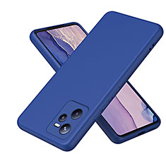 Silikon Hülle Handyhülle Ultra Dünn Flexible Schutzhülle 360 Grad Ganzkörper Tasche H01P für Realme C35 Blau