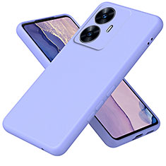 Silikon Hülle Handyhülle Ultra Dünn Flexible Schutzhülle 360 Grad Ganzkörper Tasche H01P für Realme Narzo N55 Helles Lila