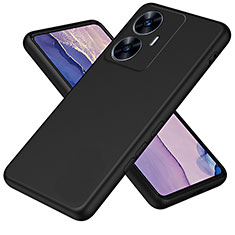 Silikon Hülle Handyhülle Ultra Dünn Flexible Schutzhülle 360 Grad Ganzkörper Tasche H01P für Realme Narzo N55 Schwarz