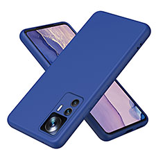Silikon Hülle Handyhülle Ultra Dünn Flexible Schutzhülle 360 Grad Ganzkörper Tasche H01P für Xiaomi Mi 12T 5G Blau