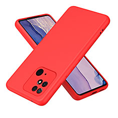 Silikon Hülle Handyhülle Ultra Dünn Flexible Schutzhülle 360 Grad Ganzkörper Tasche H01P für Xiaomi Redmi 10 Power Rot