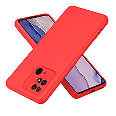 Silikon Hülle Handyhülle Ultra Dünn Flexible Schutzhülle 360 Grad Ganzkörper Tasche H01P für Xiaomi Redmi 10C 4G Rot